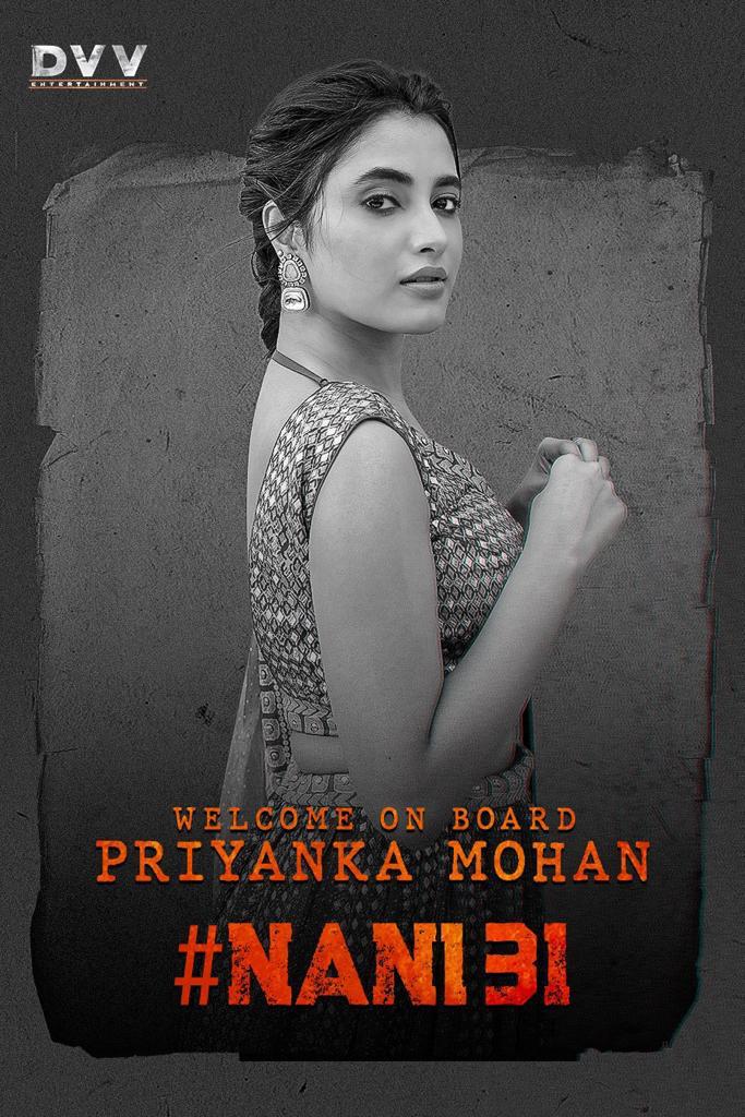 Priyanka mohan as heroin in Nani 31